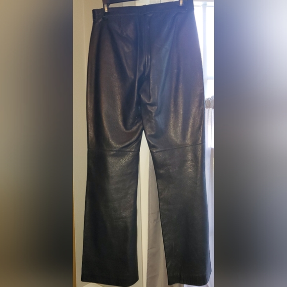 Leather Boot Cut Pants - Picture 7 of 10